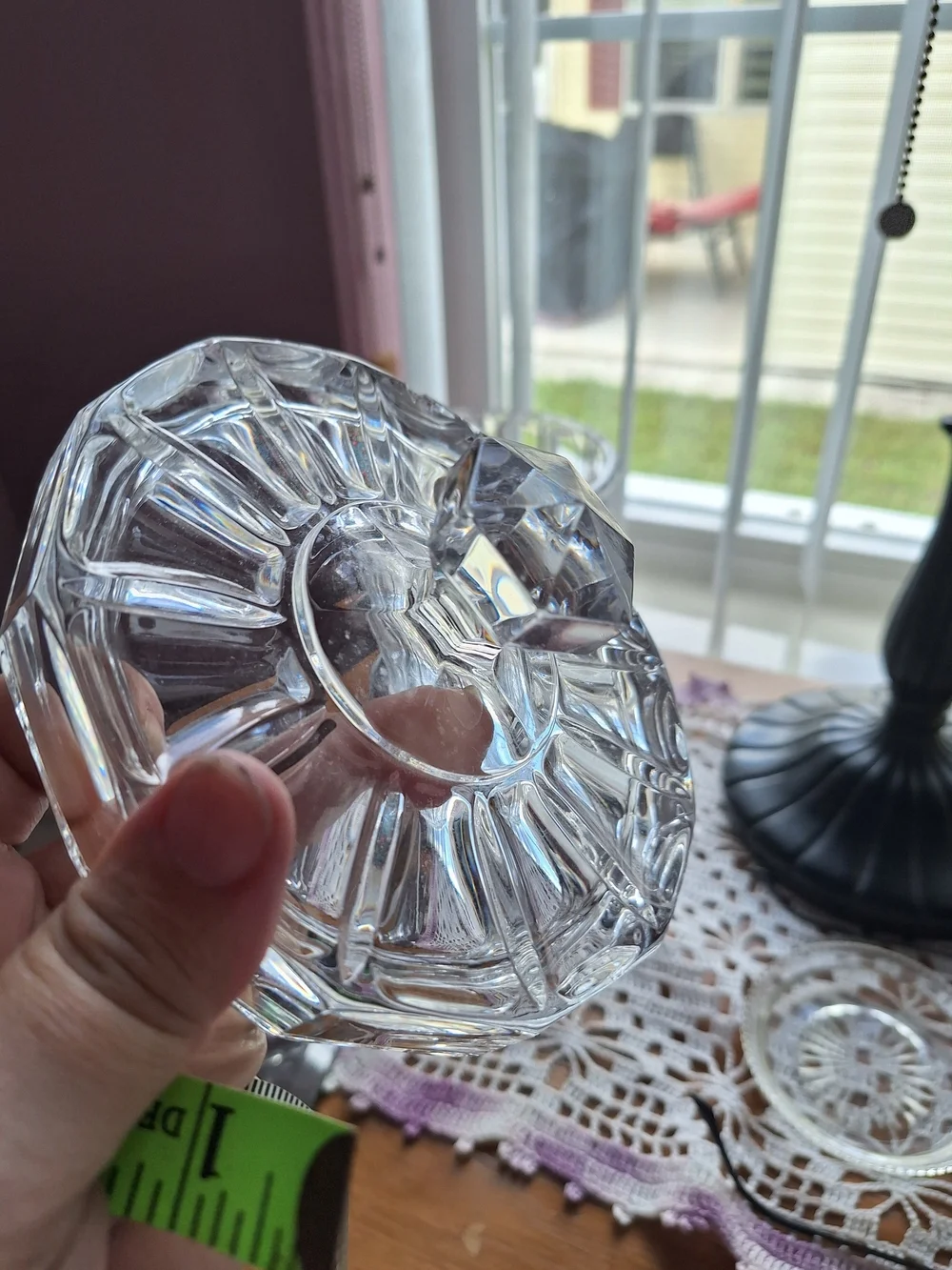 Crystal Bisquit Jar W/Lid - Picture 8 of 12